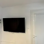 Minimal Grey Pool-front In Apartment *