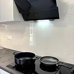 Apartment Minimal Grey Pool-front In