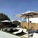 Minimal Grey Pool-front In * Parikia (Paros)