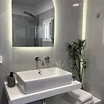 Minimal Grey Pool-front In Apartment