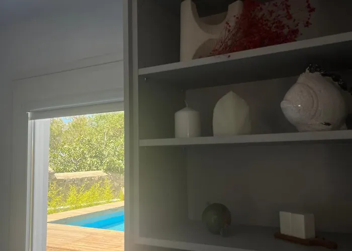 Lejlighed Minimal Grey Pool-front In Páros